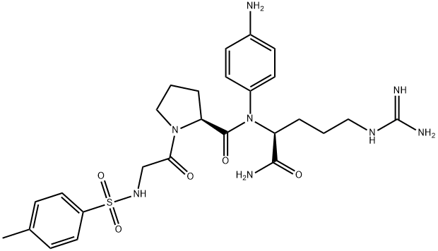L-Argininamide, N-[(4-methylphenyl)sulfonyl]glycyl-L-prolyl-N-(4-aminophenyl)- (9CI) 구조식 이미지