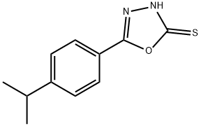 1,3,4-Oxadiazole-2(3H)-thione, 5-[4-(1-methylethyl)phenyl]- 구조식 이미지