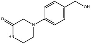 4-[4-(Hydroxymethyl)phenyl]-2-piperazinone Structure