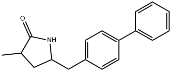 2-Pyrrolidinone, 5-([1,1'-biphenyl]-4-ylmethyl)-3-methyl- Structure