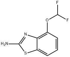 2-Benzothiazolamine, 4-(difluoromethoxy)- 구조식 이미지