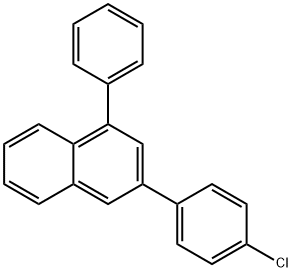 Naphthalene, 3-(4-chlorophenyl)-1-phenyl- Structure