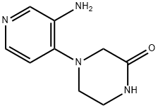 4-(3-Amino-4-pyridinyl)-2-piperazinone Structure