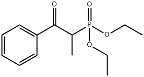 Phosphonic acid, P-(1-methyl-2-oxo-2-phenylethyl)-, diethyl ester 구조식 이미지