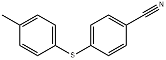 Benzonitrile, 4-[(4-methylphenyl)thio]- Structure