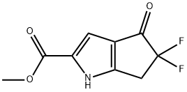 Cyclopenta[b]pyrrole-2-carboxylic acid, 5,5-difluoro-1,4,5,6-tetrahydro-4-oxo-, methyl ester 구조식 이미지