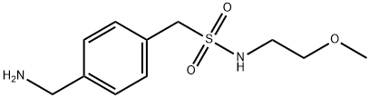 1-[4-(aminomethyl)phenyl]-N-(2-methoxyethyl)methanesulfonamide Structure