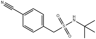 N-tert-Butyl-1-(4-cyanophenyl)methanesulfonamide 구조식 이미지