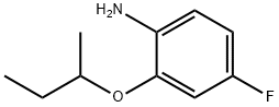 Benzenamine, 4-fluoro-2-(1-methylpropoxy)- Structure