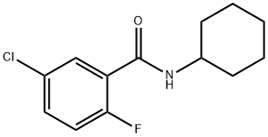 Benzamide, 5-chloro-N-cyclohexyl-2-fluoro- Structure