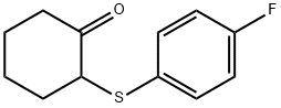 Cyclohexanone, 2-[(4-fluorophenyl)thio]- Structure