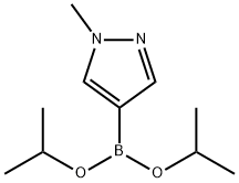 Boronic acid, B-(1-methyl-1H-pyrazol-4-yl)-, bis(1-methylethyl) ester Structure