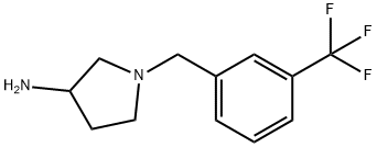 3-Pyrrolidinamine, 1-[[3-(trifluoromethyl)phenyl]methyl]- Structure