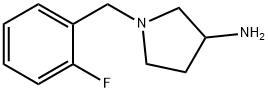 3-Pyrrolidinamine, 1-[(2-fluorophenyl)methyl]- Structure