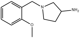 3-Pyrrolidinamine, 1-[(2-methoxyphenyl)methyl]- Structure