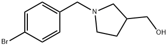 3-Pyrrolidinemethanol, 1-[(4-bromophenyl)methyl]- Structure