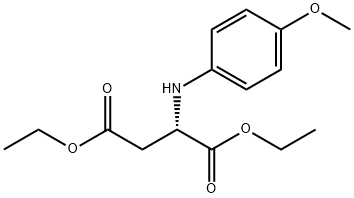 Aspartic acid, N-(4-methoxyphenyl)-, 1,4-diethyl ester Structure