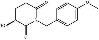 2,6-Piperidinedione, 3-hydroxy-1-[(4-methoxyphenyl)methyl]-, (3R)- Structure