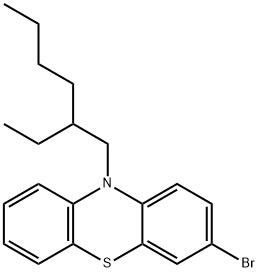 10H-Phenothiazine, 3-bromo-10-(2-ethylhexyl)- 구조식 이미지