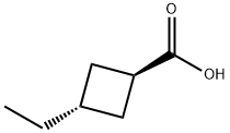 trans-3-Ethyl-cyclobutanecarboxylic acid Structure