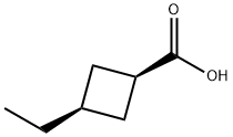 cis-3-Ethyl-cyclobutanecarboxylic acid Structure