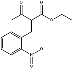 Butanoic acid, 2-[(2-nitrophenyl)methylene]-3-oxo-, ethyl ester, (2E)- 구조식 이미지