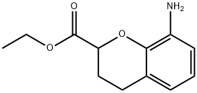 8-Amino-chroman-2-carboxylic acid ethyl ester 구조식 이미지