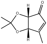 4H-Cyclopenta-1,3-dioxol-4-one, 3a,6a-dihydro-2,2,6-trimethyl-, (3aS,6aS)- Structure