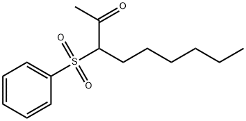 2-Nonanone, 3-(phenylsulfonyl)- 구조식 이미지