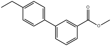 [1,1'-Biphenyl]-3-carboxylic acid, 4'-ethyl-, methyl ester Structure