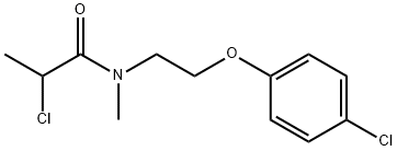 Propanamide, 2-chloro-N-[2-(4-chlorophenoxy)ethyl]-N-methyl- Structure