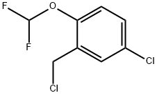 Benzene, 4-chloro-2-(chloromethyl)-1-(difluoromethoxy)- Structure