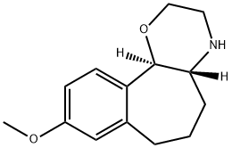 Benzo[6,7]cyclohept[1,2-b]-1,4-oxazine, 2,3,4,4a,5,6,7,11b-octahydro-9-methoxy-, trans- (9CI) Structure