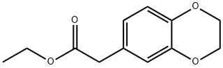 1,4-Benzodioxin-6-acetic acid, 2,3-dihydro-, ethyl ester Structure