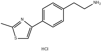 2-[4-(2-methyl-1,3-thiazol-4-yl)phenyl]ethan-1-amine dihydrochloride Structure