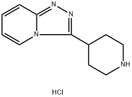 1,2,4-Triazolo[4,3-a]pyridine, 3-(4-piperidinyl)-, hydrochloride (1:2) Structure