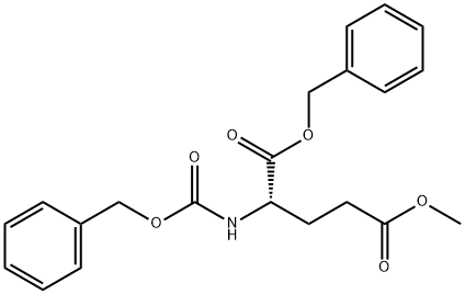 L-Glutamic acid, N-[(phenylmethoxy)carbonyl]-, 5-methyl 1-(phenylmethyl) ester Structure