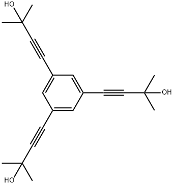 3-Butyn-2-ol, 4,4',4''-(1,3,5-benzenetriyl)tris[2-methyl- 구조식 이미지