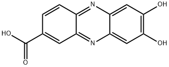 2-Phenazinecarboxylic acid, 7,8-dihydroxy- Structure