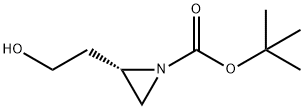 1-Aziridinecarboxylic acid, 2-(2-hydroxyethyl)-, 1,1-dimethylethyl ester, (2S)- 구조식 이미지