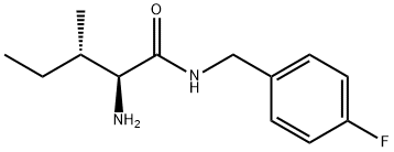 Pentanamide, 2-amino-N-[(4-fluorophenyl)methyl]-3-methyl-, (2S,3S)- Structure