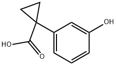 1-(3-Hydroxyphenyl)cyclopropane-1-carboxylic acid Structure