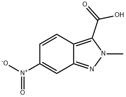 2H-Indazole-3-carboxylic acid, 2-methyl-6-nitro- 구조식 이미지