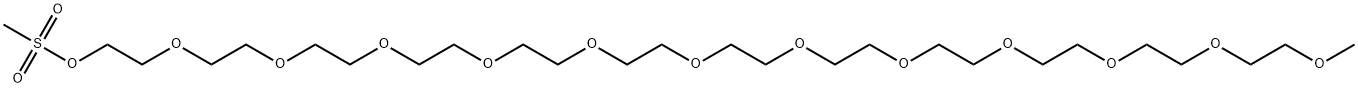 m-PEG13-Ms Structure