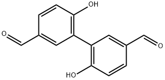 [1,1'-Biphenyl]-3,3'-dicarboxaldehyde, 6,6'-dihydroxy- Structure