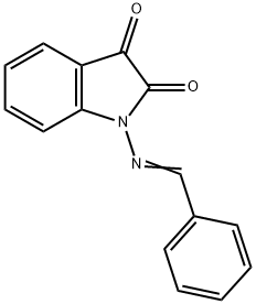 1H-Indole-2,3-dione, 1-[(phenylmethylene)amino]- Structure