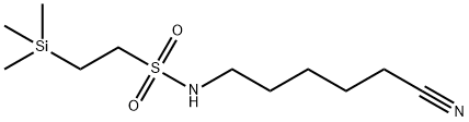 Ethanesulfonamide, N-(5-cyanopentyl)-2-(trimethylsilyl)- 구조식 이미지