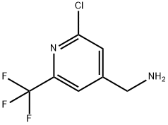 2-chloro-6-(trifluoromethyl)pyridin-4-yl]methanamine Structure