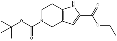 5-O-tert-butyl 2-O-ethyl 1,4,6,7-tetrahydropyrrolo[3,2-c]pyridine-2,5-dicarboxylate Structure