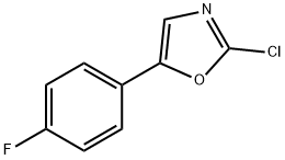 2-Chloro-5-(4-fluoro-phenyl)-oxazole 구조식 이미지